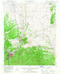 Prescott Arizona Historical topographic map, 1:62500 scale, 15 X 15 Minute, Year 1947