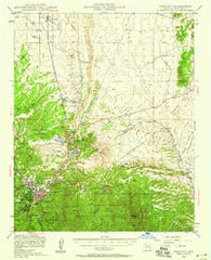 Prescott Arizona Historical topographic map, 1:62500 scale, 15 X 15 Minute, Year 1947