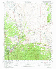 Prescott Arizona Historical topographic map, 1:62500 scale, 15 X 15 Minute, Year 1947