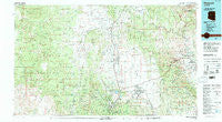 Prescott Arizona Historical topographic map, 1:100000 scale, 30 X 60 Minute, Year 1981