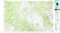 Prescott Arizona Historical topographic map, 1:100000 scale, 30 X 60 Minute, Year 1981