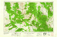 Prescott Arizona Historical topographic map, 1:250000 scale, 1 X 2 Degree, Year 1960