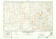 Prescott Arizona Historical topographic map, 1:250000 scale, 1 X 2 Degree, Year 1960