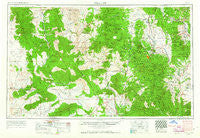 Prescott Arizona Historical topographic map, 1:250000 scale, 1 X 2 Degree, Year 1954