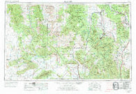 Prescott Arizona Historical topographic map, 1:250000 scale, 1 X 2 Degree, Year 1954