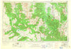 Prescott Arizona Historical topographic map, 1:250000 scale, 1 X 2 Degree, Year 1954