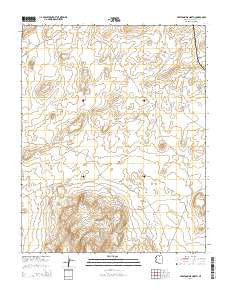 Preston Mesa North Arizona Current topographic map, 1:24000 scale, 7.5 X 7.5 Minute, Year 2014