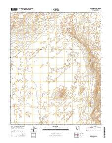 Preston Well Arizona Current topographic map, 1:24000 scale, 7.5 X 7.5 Minute, Year 2014