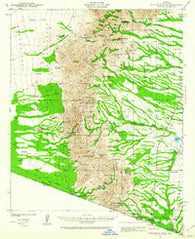 Presumido Peak Arizona Historical topographic map, 1:62500 scale, 15 X 15 Minute, Year 1941