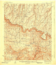 Promontory Butte Arizona Historical topographic map, 1:62500 scale, 15 X 15 Minute, Year 1939