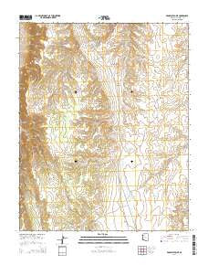Prospect Point Arizona Current topographic map, 1:24000 scale, 7.5 X 7.5 Minute, Year 2014