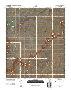 Pump Ranch Tank Arizona Historical topographic map, 1:24000 scale, 7.5 X 7.5 Minute, Year 2011