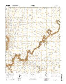 Pump Ranch Tank Arizona Current topographic map, 1:24000 scale, 7.5 X 7.5 Minute, Year 2014