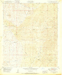 Putnam Wash Arizona Historical topographic map, 1:24000 scale, 7.5 X 7.5 Minute, Year 1950