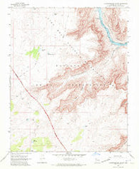 Quartermaster Canyon Arizona Historical topographic map, 1:24000 scale, 7.5 X 7.5 Minute, Year 1968
