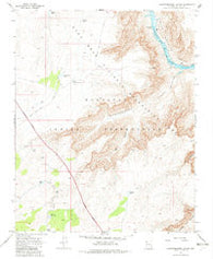 Quartermaster Canyon Arizona Historical topographic map, 1:24000 scale, 7.5 X 7.5 Minute, Year 1968