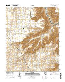 Quartermaster Canyon Arizona Current topographic map, 1:24000 scale, 7.5 X 7.5 Minute, Year 2014