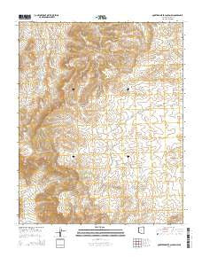 Quartermaster Canyon SW Arizona Current topographic map, 1:24000 scale, 7.5 X 7.5 Minute, Year 2014