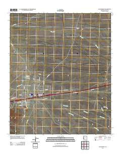 Quartzsite Arizona Historical topographic map, 1:24000 scale, 7.5 X 7.5 Minute, Year 2011