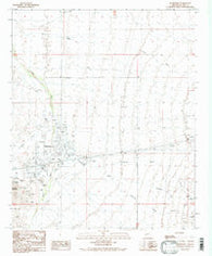 Quartzsite Arizona Historical topographic map, 1:24000 scale, 7.5 X 7.5 Minute, Year 1990