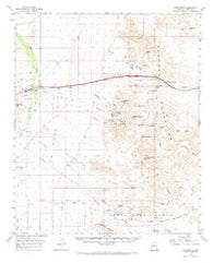 Quartzsite Arizona Historical topographic map, 1:62500 scale, 15 X 15 Minute, Year 1962