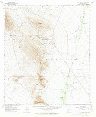 Quijotoa Mts Arizona Historical topographic map, 1:62500 scale, 15 X 15 Minute, Year 1963
