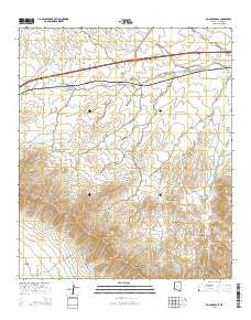 Railroad Pass Arizona Current topographic map, 1:24000 scale, 7.5 X 7.5 Minute, Year 2014