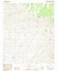 Rattlesnake Spring Arizona Historical topographic map, 1:24000 scale, 7.5 X 7.5 Minute, Year 1989