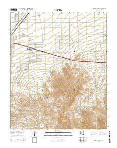 Rattlesnake Hill Arizona Current topographic map, 1:24000 scale, 7.5 X 7.5 Minute, Year 2014