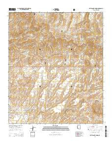 Rattlesnake Spring Arizona Current topographic map, 1:24000 scale, 7.5 X 7.5 Minute, Year 2014