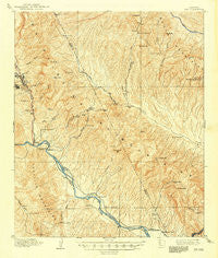 Ray Arizona Historical topographic map, 1:62500 scale, 15 X 15 Minute, Year 1910