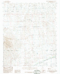 Red Bluff Mountain East Arizona Historical topographic map, 1:24000 scale, 7.5 X 7.5 Minute, Year 1986