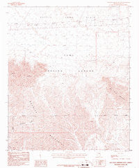 Red Bluff Mountain West Arizona Historical topographic map, 1:24000 scale, 7.5 X 7.5 Minute, Year 1986