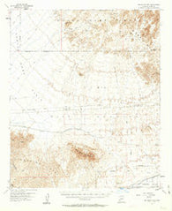 Red Bluff Mtn Arizona Historical topographic map, 1:62500 scale, 15 X 15 Minute, Year 1955
