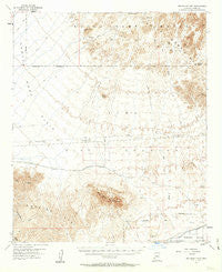 Red Bluff Mtn Arizona Historical topographic map, 1:62500 scale, 15 X 15 Minute, Year 1955