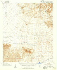Red Bluff Mtn Arizona Historical topographic map, 1:62500 scale, 15 X 15 Minute, Year 1955