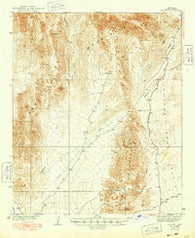 Red Hill Arizona Historical topographic map, 1:62500 scale, 15 X 15 Minute, Year 1939