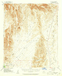 Red Hill Arizona Historical topographic map, 1:62500 scale, 15 X 15 Minute, Year 1954
