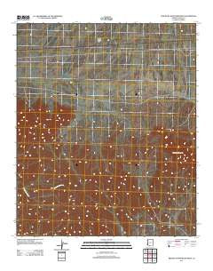 Red Bluff Mountain West Arizona Historical topographic map, 1:24000 scale, 7.5 X 7.5 Minute, Year 2011