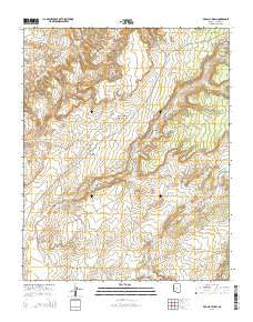 Red Clay Wash Arizona Current topographic map, 1:24000 scale, 7.5 X 7.5 Minute, Year 2014