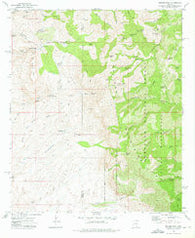 Rhodes Peak Arizona Historical topographic map, 1:24000 scale, 7.5 X 7.5 Minute, Year 1972