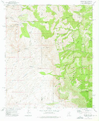 Rhodes Peak Arizona Historical topographic map, 1:24000 scale, 7.5 X 7.5 Minute, Year 1972