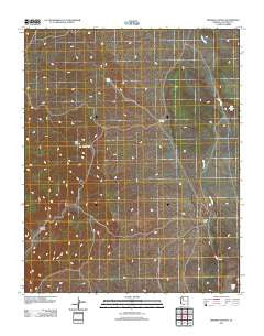 Rhodes Canyon Arizona Historical topographic map, 1:24000 scale, 7.5 X 7.5 Minute, Year 2011