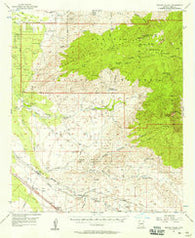 Rincon Valley Arizona Historical topographic map, 1:62500 scale, 15 X 15 Minute, Year 1957