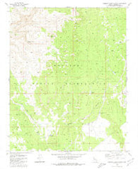 Robbers Roost Canyon Arizona Historical topographic map, 1:24000 scale, 7.5 X 7.5 Minute, Year 1980