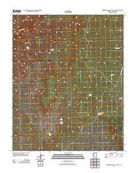 Robbers Roost Canyon Arizona Historical topographic map, 1:24000 scale, 7.5 X 7.5 Minute, Year 2011
