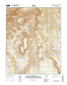Robbers Roost Canyon Arizona Current topographic map, 1:24000 scale, 7.5 X 7.5 Minute, Year 2014
