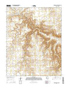 Robinson Canyon Arizona Current topographic map, 1:24000 scale, 7.5 X 7.5 Minute, Year 2014