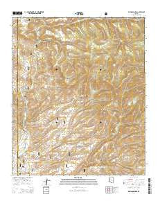 Robinson Mesa Arizona Current topographic map, 1:24000 scale, 7.5 X 7.5 Minute, Year 2014