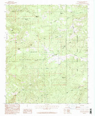 Rock House Arizona Historical topographic map, 1:24000 scale, 7.5 X 7.5 Minute, Year 1986